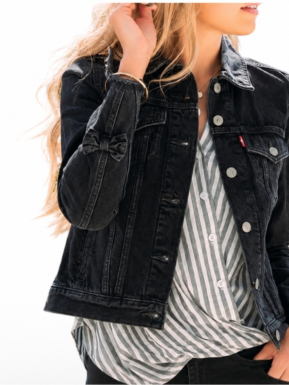 Levi's Bow Detail Denim Jacket